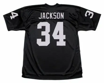 BO JACKSON Los Angeles Raiders 1987 Home Throwback NFL Football Jersey 