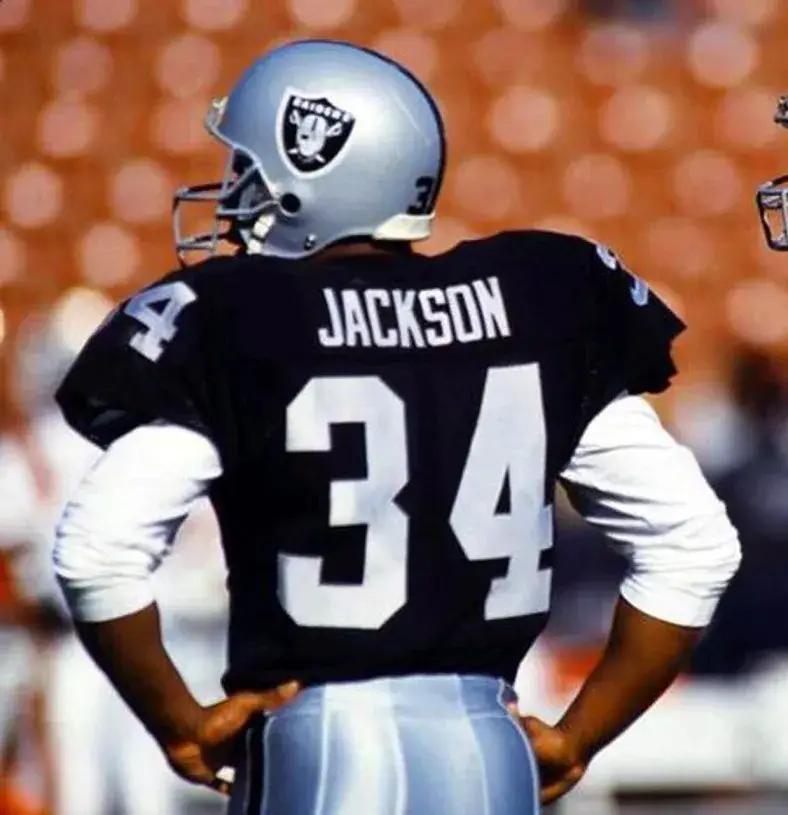 BO JACKSON Los Angeles Raiders 1987 Home Throwback NFL Football Jersey 