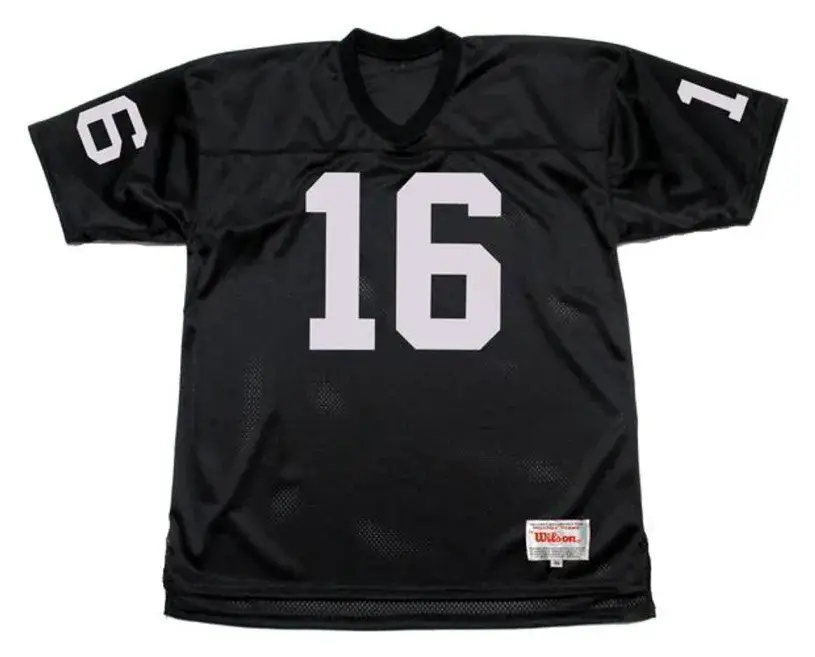 JIM PLUNKETT Los Angeles Raiders 1983 Throwback Home NFL Football Jersey