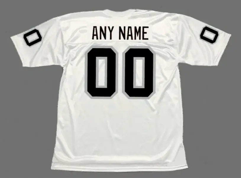 LOS ANGELES RAIDERS 1980’s Away Throwback NFL Jersey Customized “Any Name & Number(s)” 