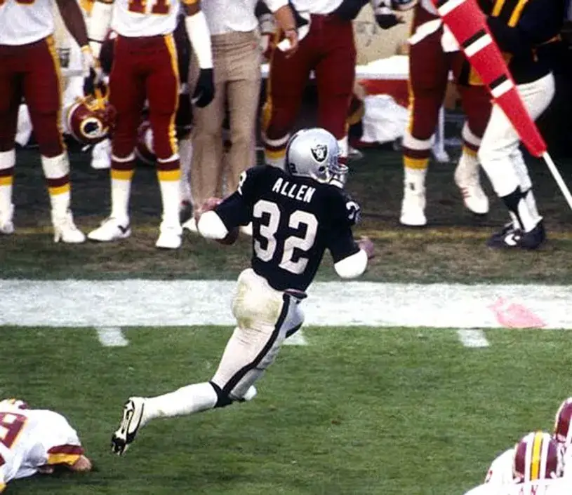 MARCUS ALLEN Los Angeles Raiders 1983 Throwback Home NFL Football Jersey 