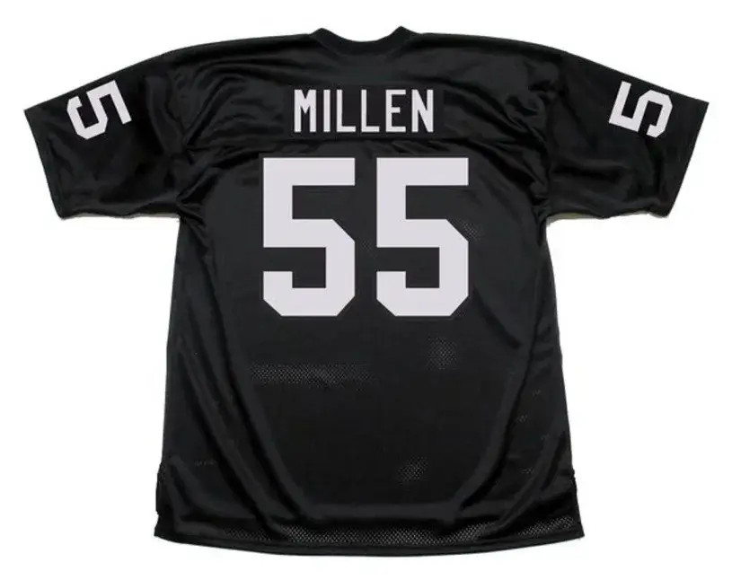 MATT MILLEN Los Angeles Raiders 1983 Throwback Home NFL Football Jersey 