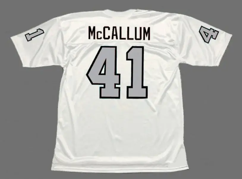 NAPOLEON McCALLUM Los Angeles Raiders 1994 Away Throwback NFL Football Jersey 