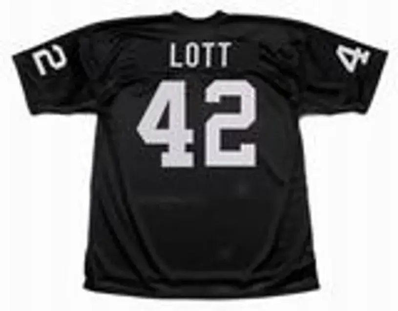 RONNIE LOTT Los Angeles Raiders 1991 Home Throwback NFL Football Jersey 