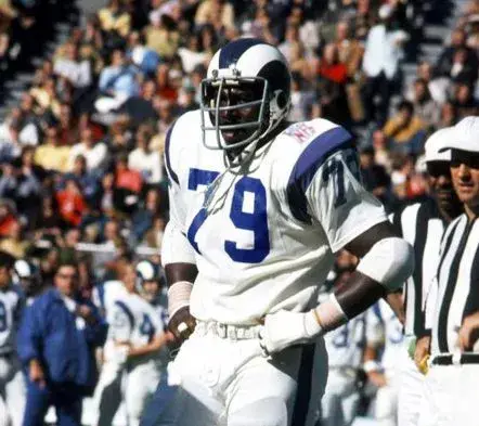 COY BACON Los Angeles Rams 1969 Throwback NFL Football Jersey 