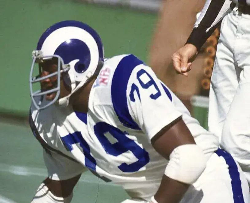 COY BACON Los Angeles Rams 1969 Throwback NFL Football Jersey 