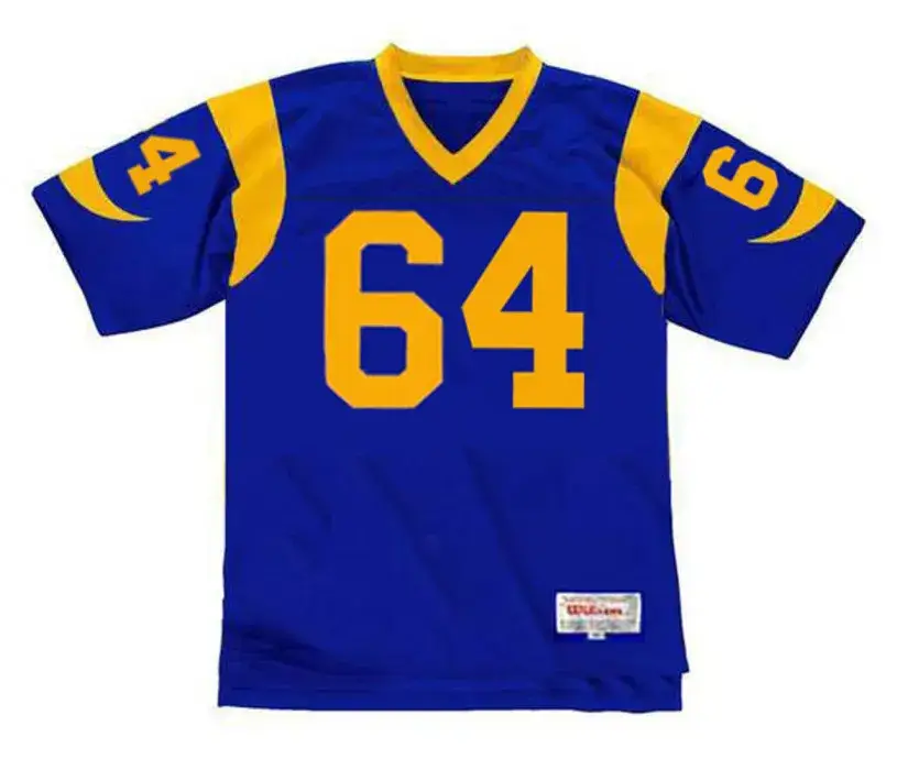 JACK “HACKSAW” REYNOLDS Los Angeles Rams 1975 Throwback NFL Football Jersey