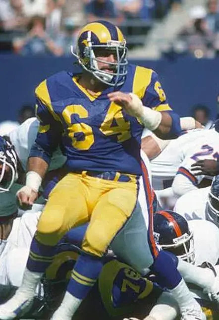 JACK “HACKSAW” REYNOLDS Los Angeles Rams 1975 Throwback NFL Football Jersey 