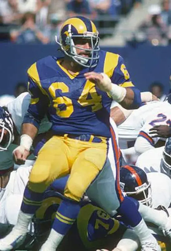 JACK “HACKSAW” REYNOLDS Los Angeles Rams 1975 Throwback NFL Football Jersey 
