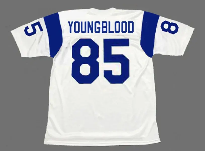 JACK YOUNGBLOOD Los Angeles Rams 1971 Throwback NFL Football Jersey 