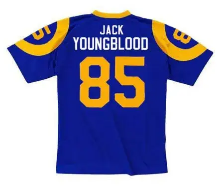 JACK YOUNGBLOOD Los Angeles Rams 1978 Home Throwback NFL Football Jersey 