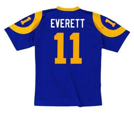 JIM EVERETT Los Angeles Rams 1989 Throwback NFL Football Jersey 