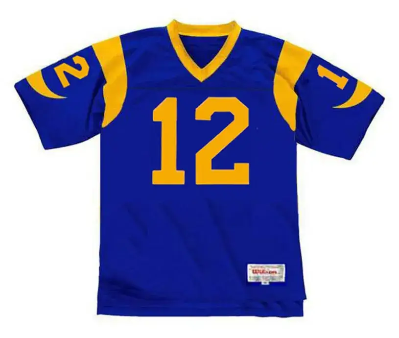 JOE NAMATH Los Angeles Rams 1977 Throwback NFL Football Jersey