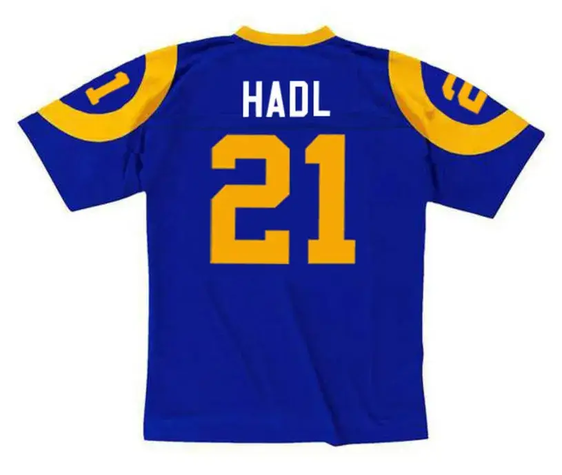 JOHN HADL Los Angeles Rams 1973 Throwback NFL Football Jersey 
