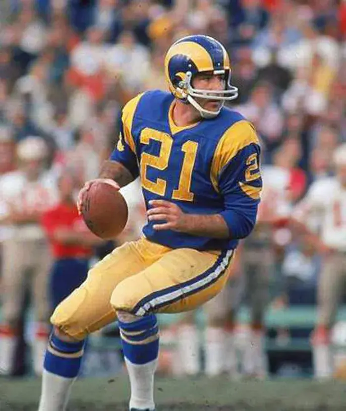 JOHN HADL Los Angeles Rams 1973 Throwback NFL Football Jersey 