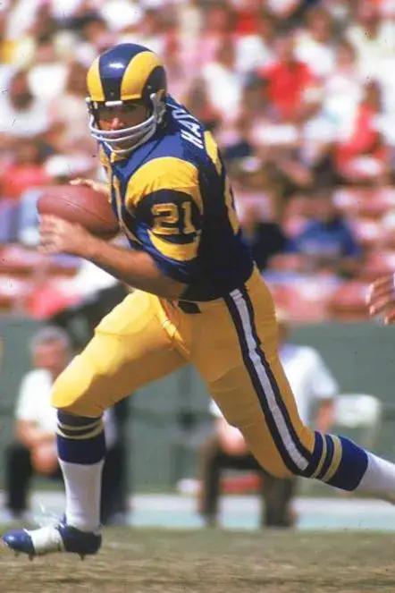 JOHN HADL Los Angeles Rams 1973 Throwback NFL Football Jersey 
