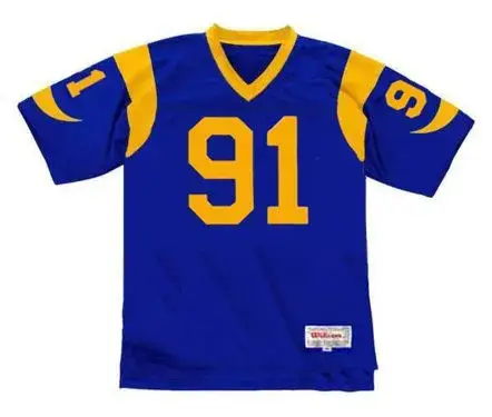 KEVIN GREENE Los Angeles Rams 1989 Throwback NFL Football Jersey