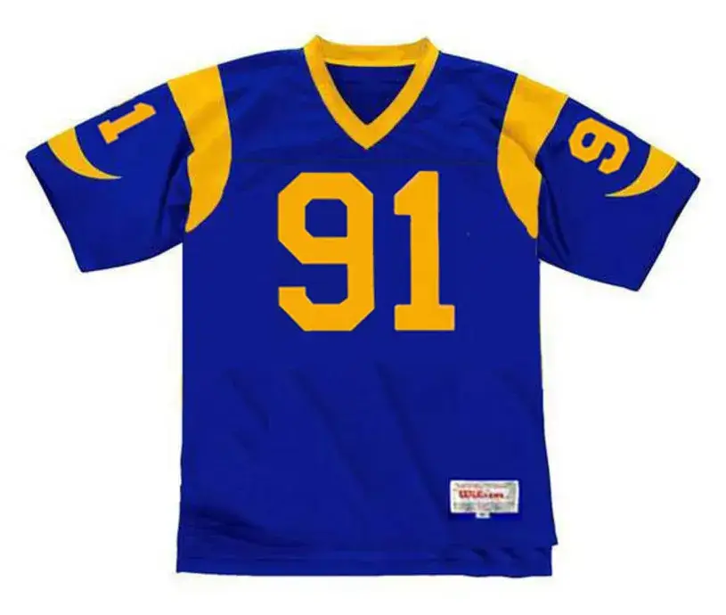 KEVIN GREENE Los Angeles Rams 1989 Throwback NFL Football Jersey