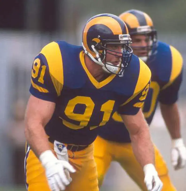 KEVIN GREENE Los Angeles Rams 1989 Throwback NFL Football Jersey 