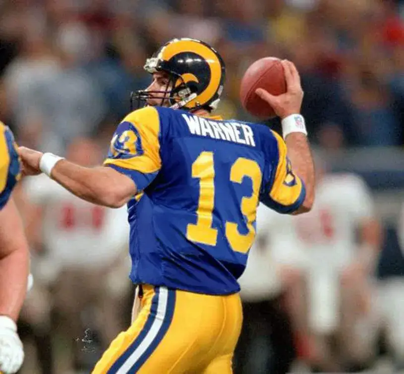 KURT WARNER St. Louis Rams 1999 Throwback NFL Football Jersey 