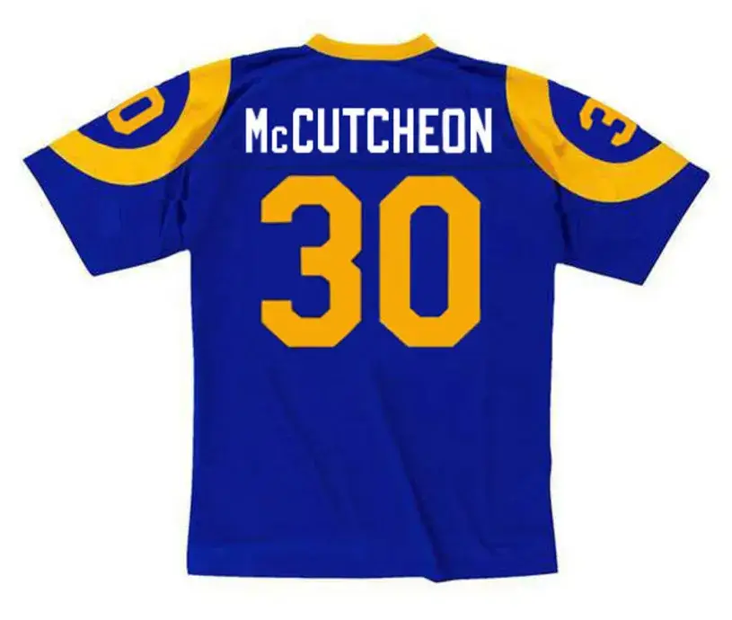 LAWRENCE McCUTCHEON Los Angeles Rams 1977 Throwback NFL Football Jersey 