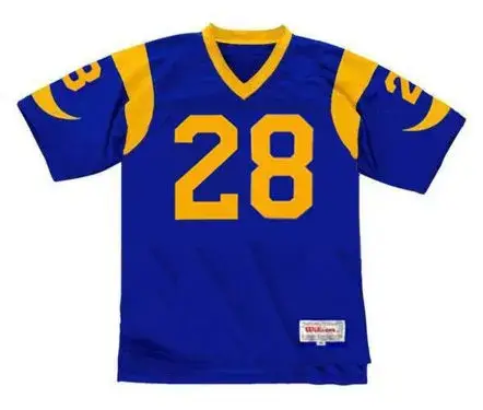 MARSHALL FAULK St. Louis Rams 1999 Throwback NFL Football Jersey
