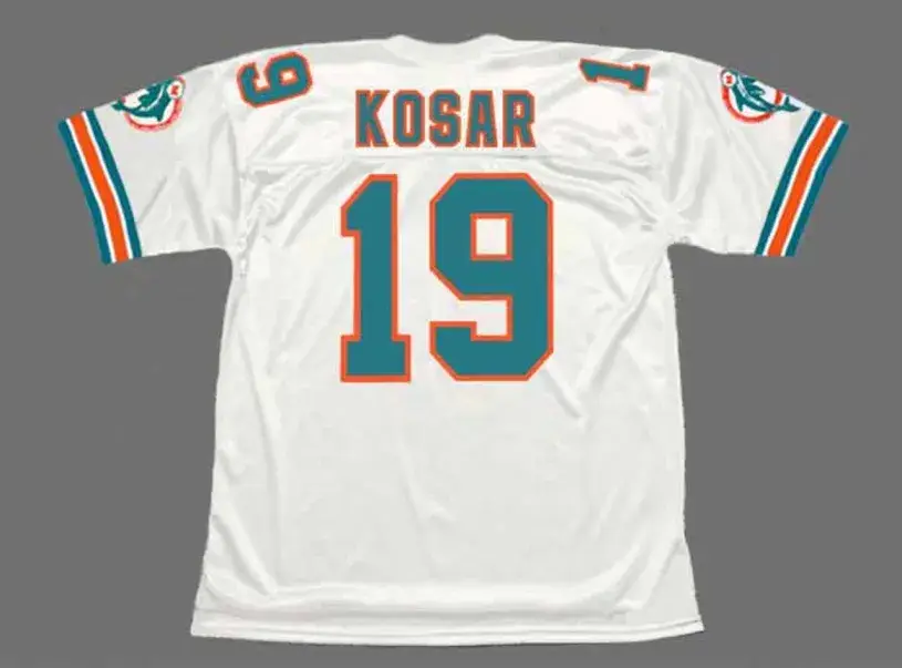 BERNIE KOSAR Miami Dolphins 1994 Throwback NFL Football Jersey 
