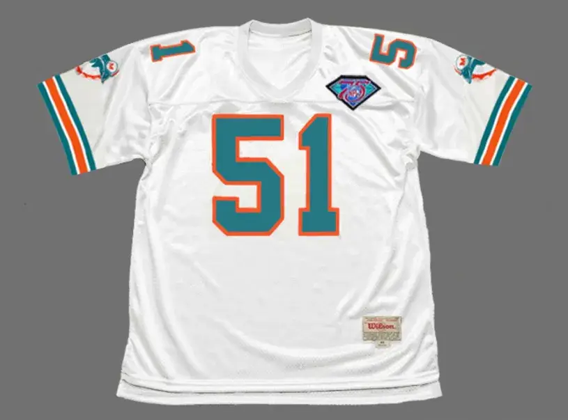 BRYAN COX Miami Dolphins 1994 Throwback NFL Football Jersey