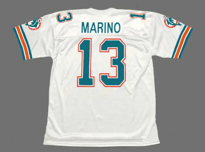 DAN MARINO Miami Dolphins 1989 Throwback NFL Football Jersey 