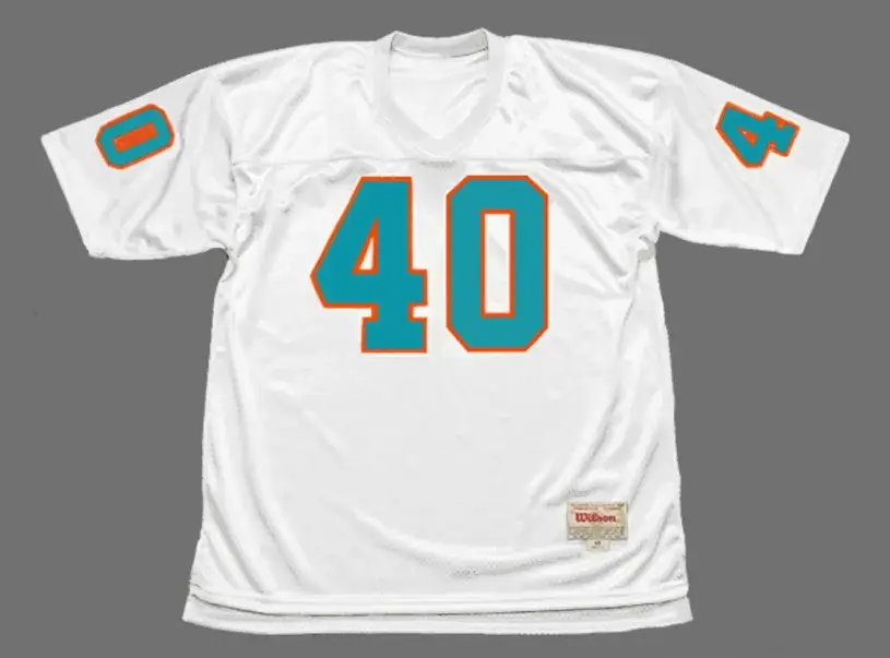 DICK ANDERSON Miami Dolphins 1972 Throwback NFL Football Jersey