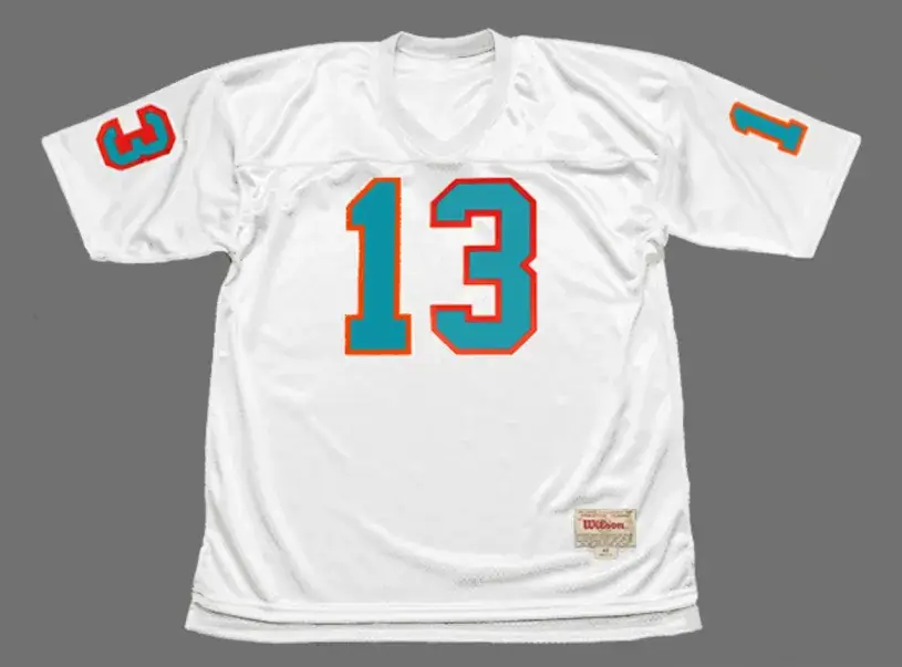 JAKE SCOTT Miami Dolphins 1972 Throwback NFL Football Jersey