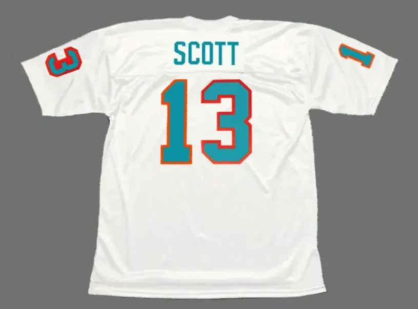 JAKE SCOTT Miami Dolphins 1972 Throwback NFL Football Jersey 