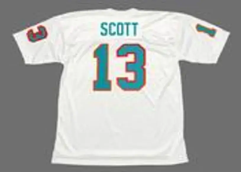 JAKE SCOTT Miami Dolphins 1972 Throwback NFL Football Jersey 