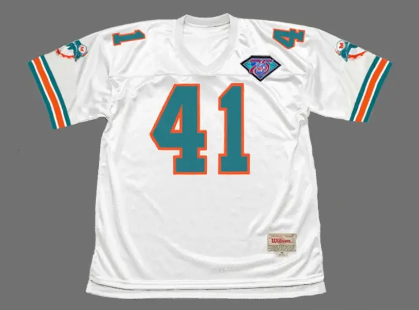 KEITH BYARS Miami Dolphins 1994 Throwback NFL Football Jersey