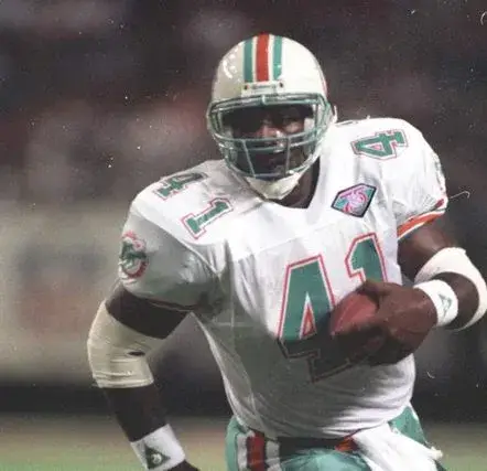 KEITH BYARS Miami Dolphins 1994 Throwback NFL Football Jersey 