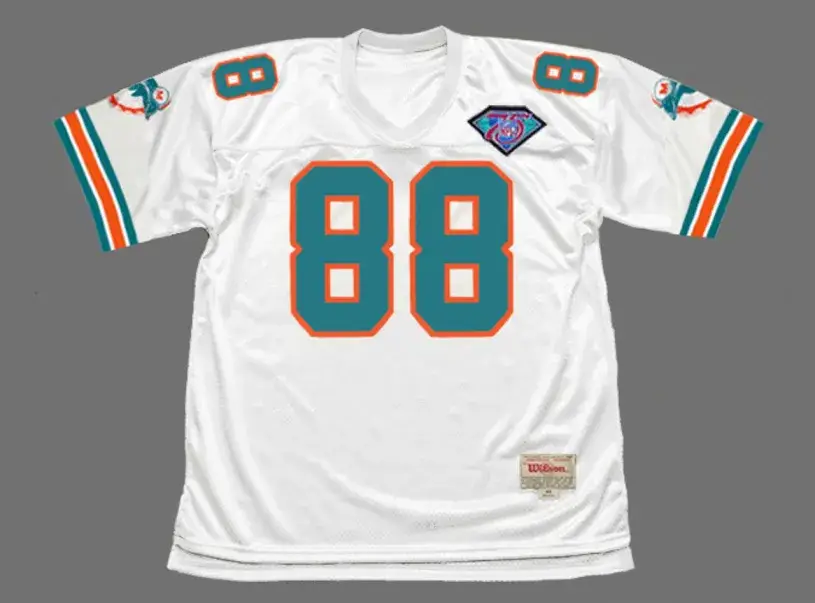 KEITH JACKSON Miami Dolphins 1994 Throwback NFL Football Jersey