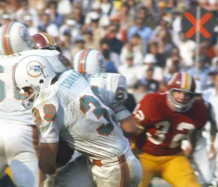 LARRY CSONKA Miami Dolphins 1972 Throwback NFL Football Jersey 
