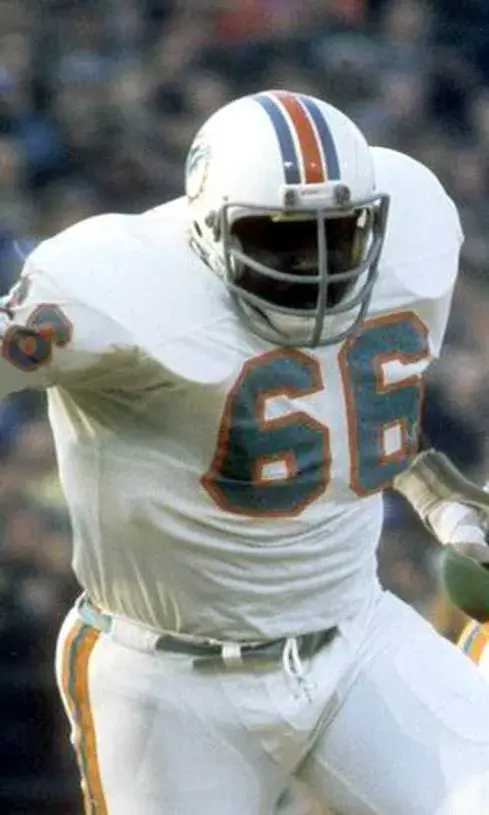 LARRY LITTLE Miami Dolphins 1972 Throwback NFL Football Jersey 