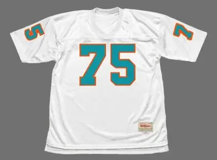 MANNY FERNANDEZ Miami Dolphins 1972 Throwback NFL Football Jersey