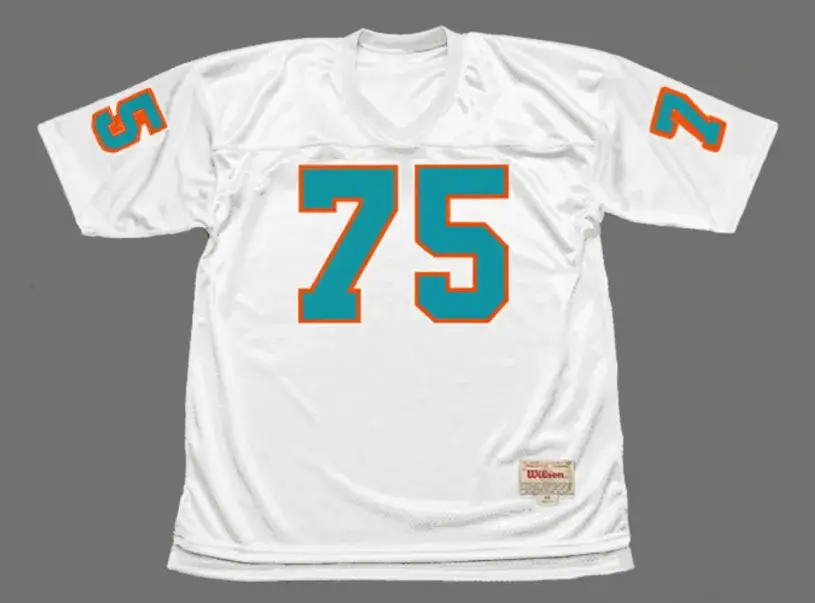 MANNY FERNANDEZ Miami Dolphins 1972 Throwback NFL Football Jersey