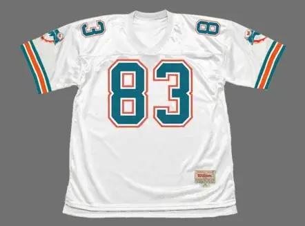 MARK CLAYTON Miami Dolphins 1989 Throwback NFL Football Jersey