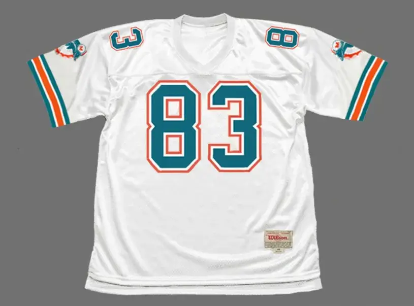 MARK CLAYTON Miami Dolphins 1989 Throwback NFL Football Jersey