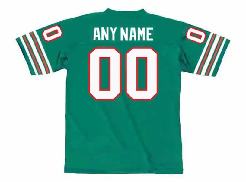 MIAMI DOLPHINS 1970’s Home Throwback NFL Jersey Customized “Any Name & Number(s)” 