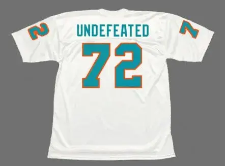 MIAMI DOLPHINS 1972 Undefeated Throwback NFL Football Jersey 