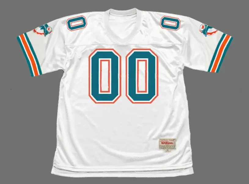 MIAMI DOLPHINS 1980’s Throwback NFL Jersey Customized “Any Name & Number(s)”