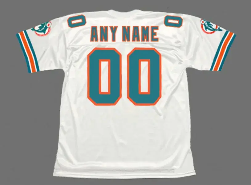 MIAMI DOLPHINS 1994 Throwback NFL Jersey Customized “Any Name & Number(s)” 