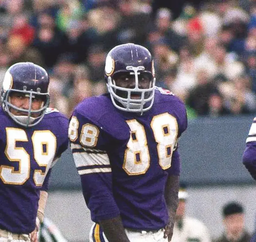 ALAN PAGE Minnesota Vikings 1969 Throwback Home NFL Football Jersey 