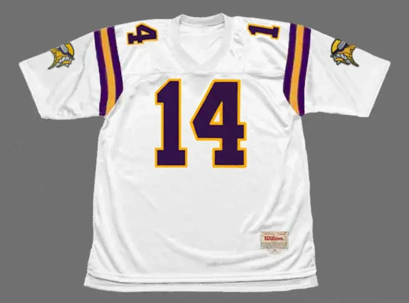 BRAD JOHNSON Minnesota Vikings 1997 Away Throwback NFL Football Jersey