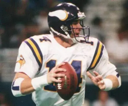 BRAD JOHNSON Minnesota Vikings 1997 Away Throwback NFL Football Jersey 