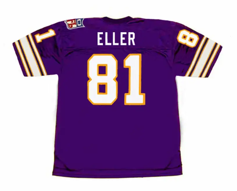 CARL ELLER Minnesota Vikings 1969 Throwback Home NFL Football Jersey 